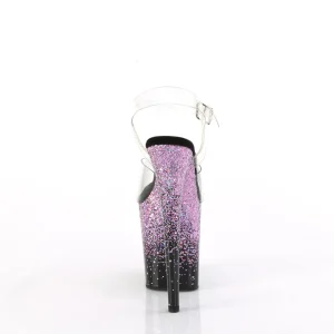 Violet 20 cm FLAMINGO etincelle sandales avec plateforme