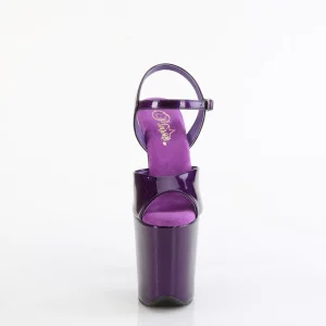 Violet 20 cm FLAMINGO-809GP etincelle sandales avec plateforme
