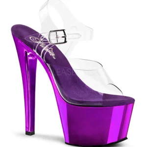 Violet Transparent 18 cm SKY-308 Plateforme Haut Talon