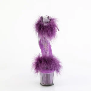 Violettes 18 cm ADORE-724F sandales à talons hauts et plumes pole dance