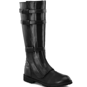 WALKER-130 noires botte de capitaine cosplay halloween bottes pour hommes
