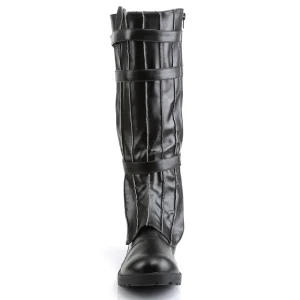 WALKER-130 noires botte de capitaine cosplay halloween bottes pour hommes