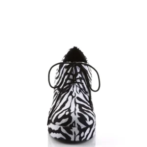 Zèbre PIMP-02 chaussures proxénète hommes avec talon aquarium poisson rouge